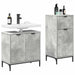 Set de mobilier pentru baie cu sertar 2 pcs Gri din beton - WALTI WALTI