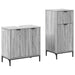 Set de mobilier pentru baie cu sertar cu raft 2 pcs Gri Sonoma - WALTI WALTI