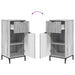 Set de mobilier pentru baie cu sertar cu raft 2 pcs Gri Sonoma - WALTI WALTI
