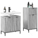 Set de mobilier pentru baie cu sertar cu raft 2 pcs Gri Sonoma - WALTI WALTI