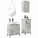 Set de mobilier pentru baie 3 pcs Gri beton Lemn compozit - WALTI WALTI