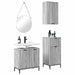 Set de mobilier pentru baie 3 pcs sonoma gri Lemn compozit - WALTI WALTI