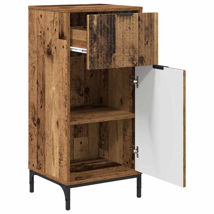 Set de mobilier pentru baie 3 buc. Lemn Vechi WALTI