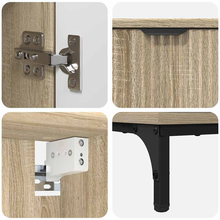 Set de mobilier pentru baie cu sertar Pe perete Stejar Sonoma WALTI