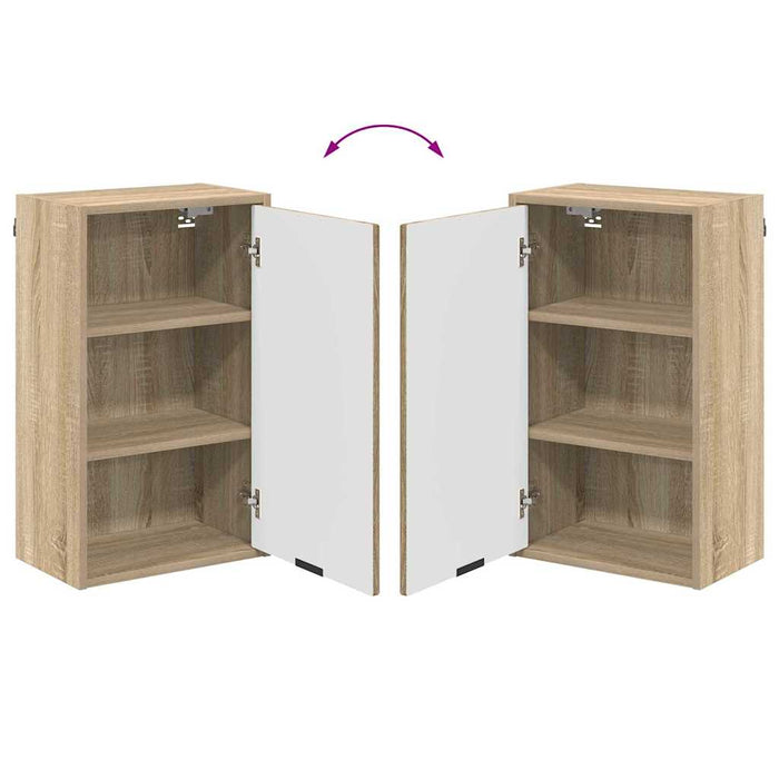 Set de mobilier pentru baie cu sertar Pe perete Stejar Sonoma WALTI