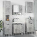 Set de mobilier pentru baie cu sertar Pe perete Gri din beton - WALTI WALTI