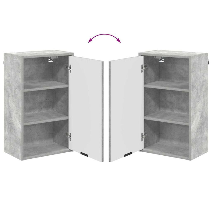Set de mobilier pentru baie cu sertar Pe perete Gri din beton - WALTI WALTI
