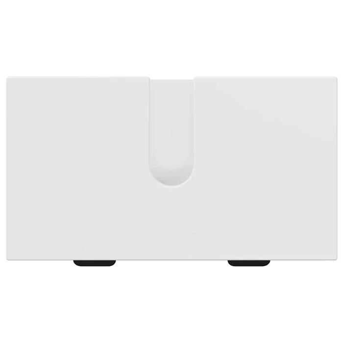 Set de mobilier pentru baie Alb lucios Lemn de inginerie, Metal WALTI
