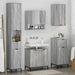 Set de mobilier pentru baie Gri Sonoma Lemn de inginerie, Metal - WALTI WALTI