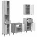 Set de mobilier pentru baie Gri Sonoma Lemn de inginerie, Metal - WALTI WALTI