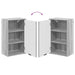 Set de mobilier pentru baie Gri Sonoma Lemn de inginerie, Metal - WALTI WALTI