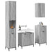 Set de mobilier pentru baie Gri Sonoma Lemn de inginerie, Metal - WALTI WALTI