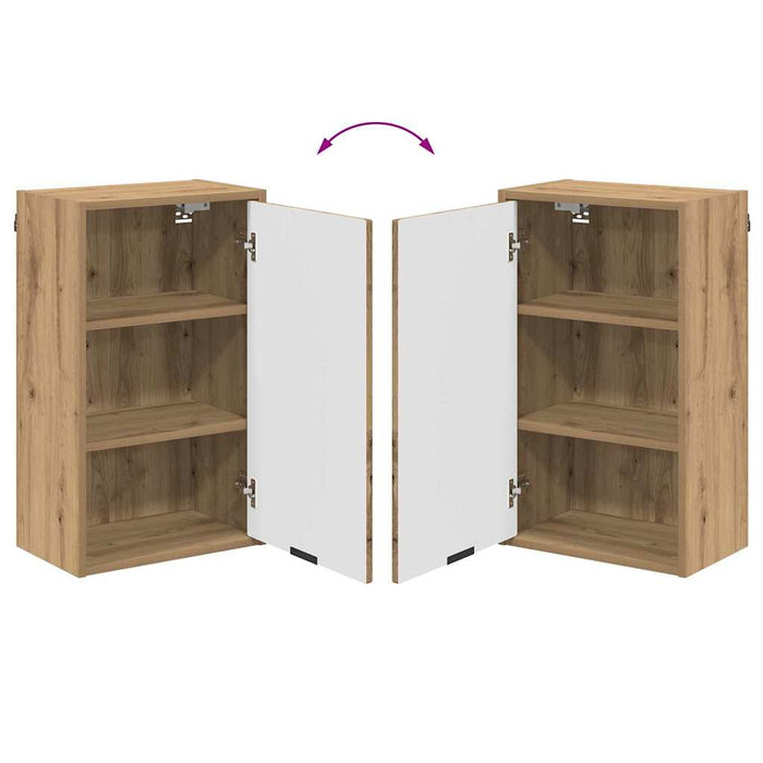 Set de mobilier pentru baie 4 buc. Stejar Artizanal WALTI