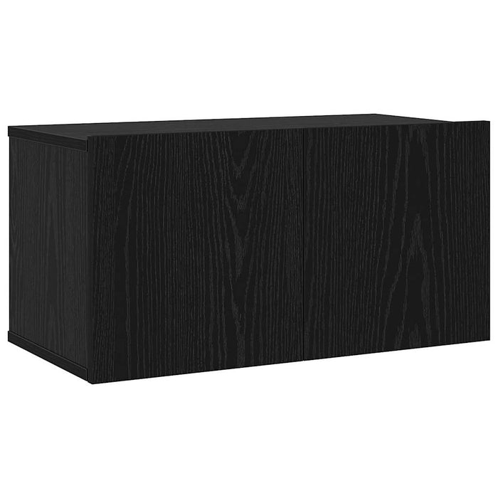 Set comodă TV cu raft Altele cu depozitare cu ușă 7 pcs Stejar negru Lemn compozit - WALTI WALTI
