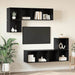 Set comodă TV 4 pcs Stejar negru 37 x 37 x 142.5 cm - WALTI WALTI