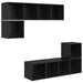 Set comodă TV 4 pcs Stejar negru 37 x 37 x 142.5 cm - WALTI WALTI