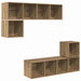 Set comodă TV 4 pcs stejar artizanal 37 x 37 x 142.5 cm - WALTI WALTI