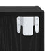 Set dulap TV cu raft Pe perete 3 pcs Stejar negru 37 x 37 x 142.5 cm - WALTI WALTI
