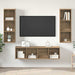 Set dulap TV cu raft 3 pcs stejar artizanal 37 x 37 x 142.5 cm - WALTI WALTI