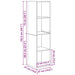 Set dulap TV cu raft 3 pcs stejar artizanal 37 x 37 x 142.5 cm - WALTI WALTI