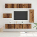 Set comodă TV 8 pcs Lemn vechi 30.5 x 30 x 90 cm Lemn compozit - WALTI WALTI