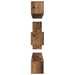 Set comodă TV 8 pcs Lemn vechi 30.5 x 30 x 90 cm Lemn compozit - WALTI WALTI