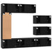 Set comodă TV cu raft Pe perete Altele 8 pcs Stejar negru 30.5 x 30 x 90 cm - WALTI WALTI