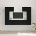 Set comodă TV Pe perete 7 pcs Stejar Negru Lemn compozit - WALTI WALTI