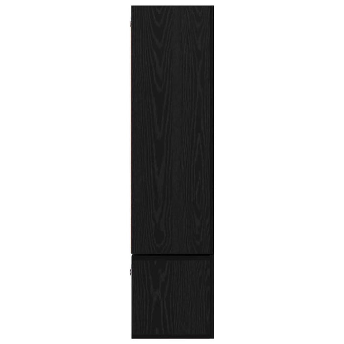 Set comodă TV Pe perete 7 pcs Stejar Negru Lemn compozit - WALTI WALTI