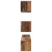 Dulap pentru TV pe Perete 4 pcs Lemn vechi 80 x 30 x 30.5 cm - WALTI WALTI