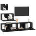 Dulap pentru TV pe Perete 4 pcs Stejar negru 80 x 30 x 30.5 cm - WALTI WALTI