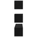 Dulap pentru TV pe Perete 4 pcs Stejar negru 80 x 30 x 30.5 cm - WALTI WALTI