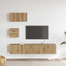 Set dulapuri pentru televizor Pe perete 4 pcs stejar artizanal - WALTI WALTI