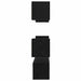 Set comodă TV Pe perete 6 pcs Stejar Negru Lemn compozit - WALTI WALTI