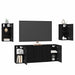 Set comodă TV Pe perete 7 pcs Stejar Negru 30,5 x 30 x 60 cm - WALTI WALTI