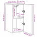 Set comodă TV Pe perete 7 pcs Stejar Negru 30,5 x 30 x 60 cm - WALTI WALTI