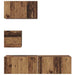 Set comodă TV 4 pcs Lemn vechi 60 x 30 x 30 cm Lemn compozit - WALTI WALTI
