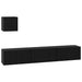 Set comodă TV 4 pcs Stejar negru 60 x 30 x 30 cm Lemn compozit - WALTI WALTI