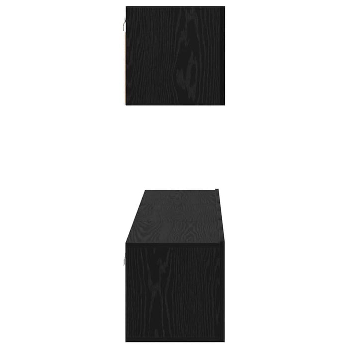 Set comodă TV 4 pcs Stejar negru 60 x 30 x 30 cm Lemn compozit - WALTI WALTI