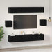 Set comodă TV Pe perete 8 pcs Stejar Negru Lemn compozit - WALTI WALTI