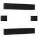 Set comodă TV Pe perete 8 pcs Stejar Negru Lemn compozit - WALTI WALTI