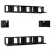 Set comodă TV Pe perete 8 pcs Stejar Negru Lemn compozit - WALTI WALTI