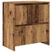 Bufet cu sertar 3 pcs Lemn vechi 70 x 41 x 75 cm Lemn compozit - WALTI WALTI