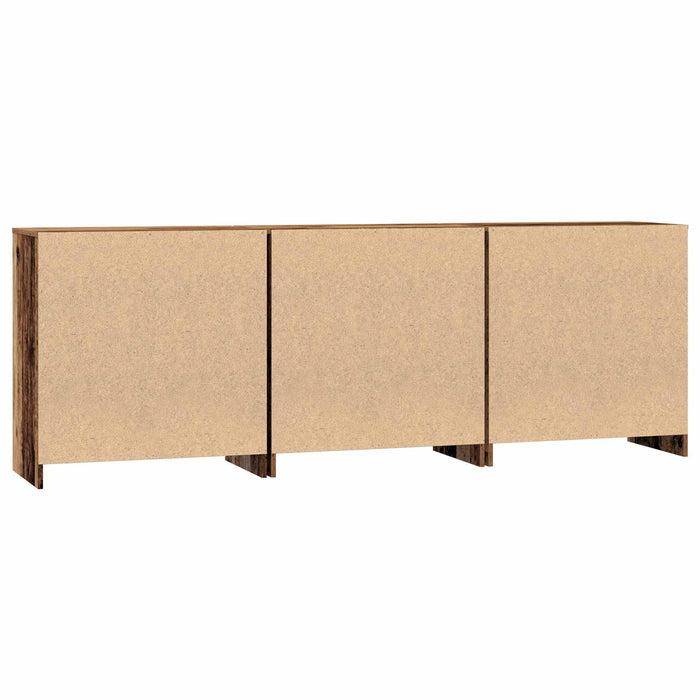 Bufet cu sertar 3 pcs Lemn vechi 70 x 41 x 75 cm Lemn compozit - WALTI WALTI