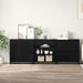 Bufet 3 pcs Stejar Negru 70 x 41 x 75 cm Lemn compozit - WALTI WALTI