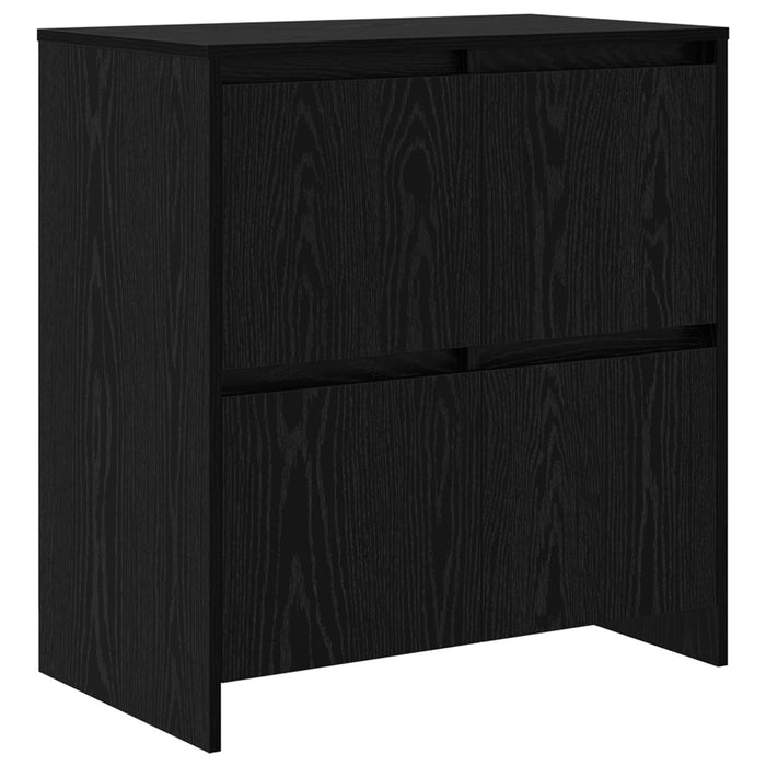 Bufet 3 pcs Stejar Negru 70 x 41 x 75 cm Lemn compozit - WALTI WALTI