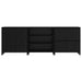 Bufet 3 pcs Stejar negru 70 x 41 x 75 cm Lemn compozit - WALTI WALTI