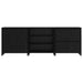 Bufet 3 pcs Stejar Negru 70 x 41 x 75 cm Lemn compozit - WALTI WALTI
