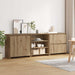 Bufet 3 pcs Stejar Artizanal 70 x 41 x 75 cm Lemn compozit - WALTI WALTI