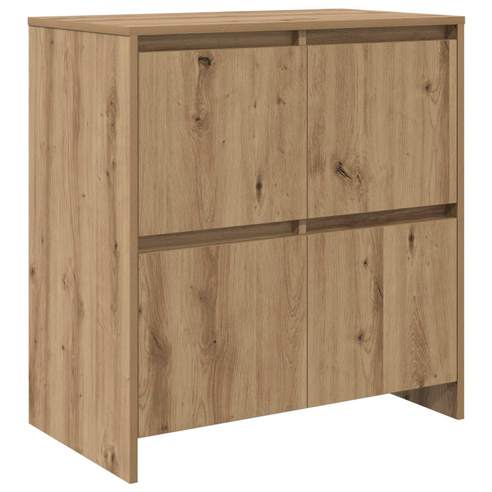 Bufet 3 pcs Stejar Artizanal 70 x 41 x 75 cm Lemn compozit - WALTI WALTI